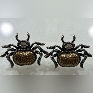 Betsey Johnson spider earrings
